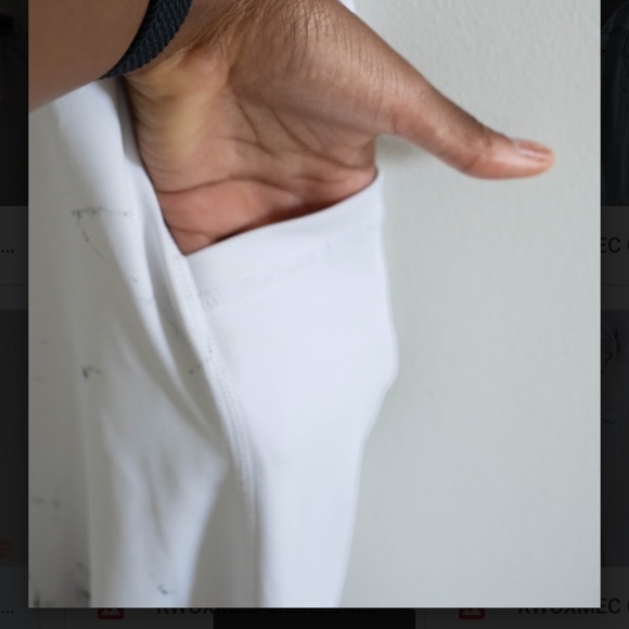 Buff Bunny White Marble Limitless Leggings - Picture 8 of 10